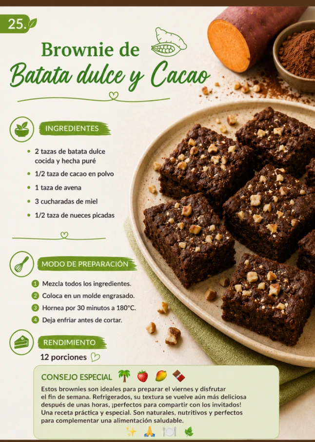 Brownie de Batata Dulce
